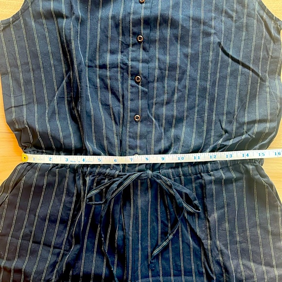 MANGO | WOMEN'S STRIPED ROMPER IN NAVY - Picture 7 of 8